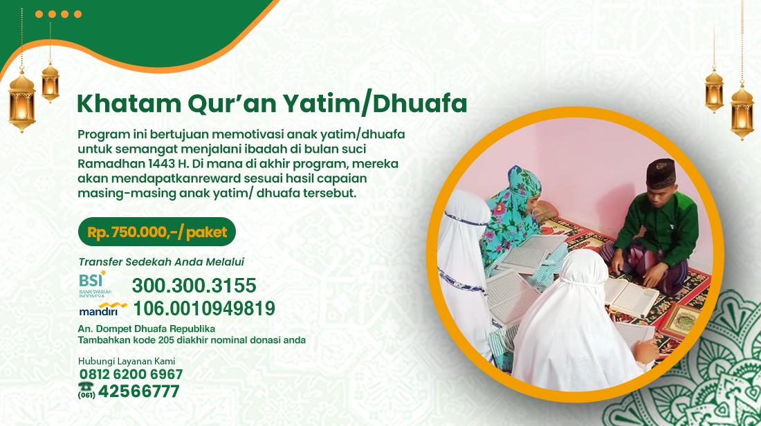 Khatam Quran Yatim Dhuafa